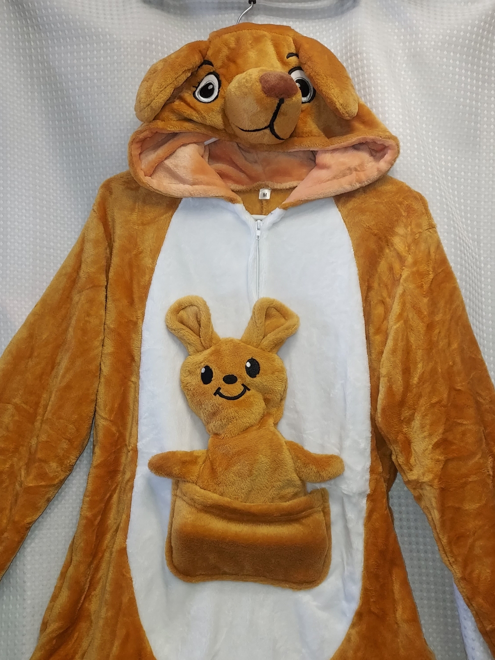 Plush Kangaroo Animal Onesie Hoodie - Halloween, Costume
